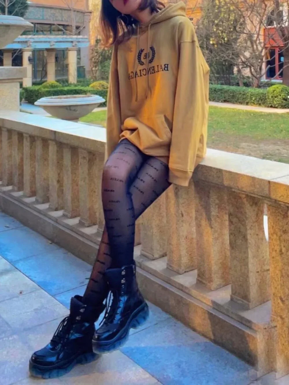 🖤Prada Black Logo Sheer Pantyhose Designer Leggings